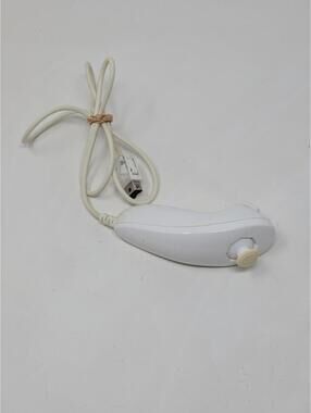 Genuine Nintendo Wii White Nunchuck Controller OEM Tested & Works